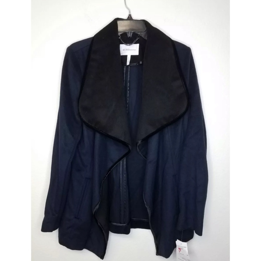BCBGeneration Two-tone Shawl Collar Wool Jacket M